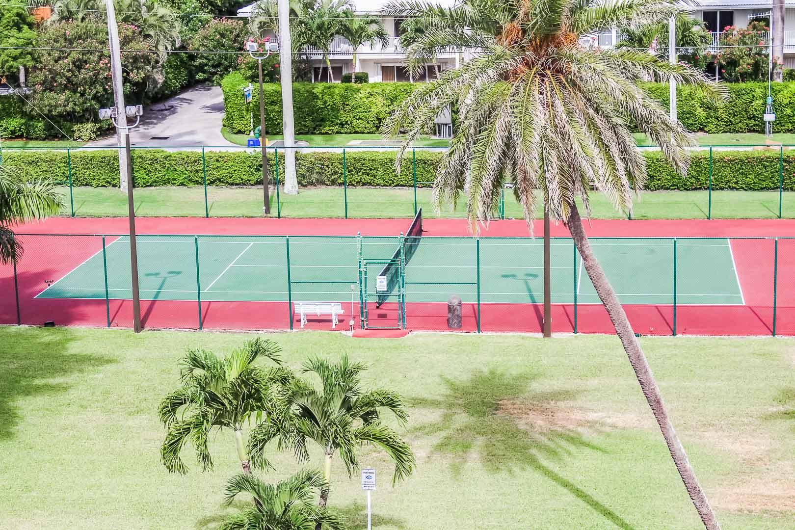 An inviting tennis court at VRI's Berkshire by the Sea in Florida.